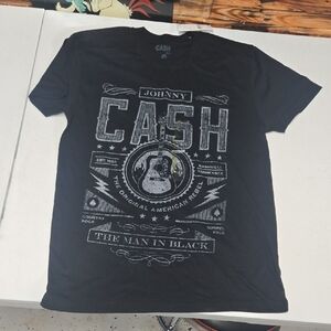 Men's Black Graphic Tee by Cash